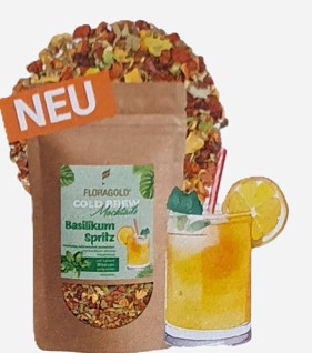 Cold Brew Mocktail Basilikum Spritz von FLORAGOLD® 