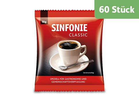 Sinfonie Classic Filterbeutel Filterkaffee gemahlen 60 x 50g