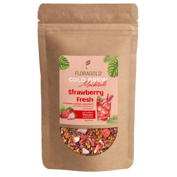 FLORAGOLD® Cold Brew Mocktail Strawberry Fresh 100g Cocktail alkoholfrei